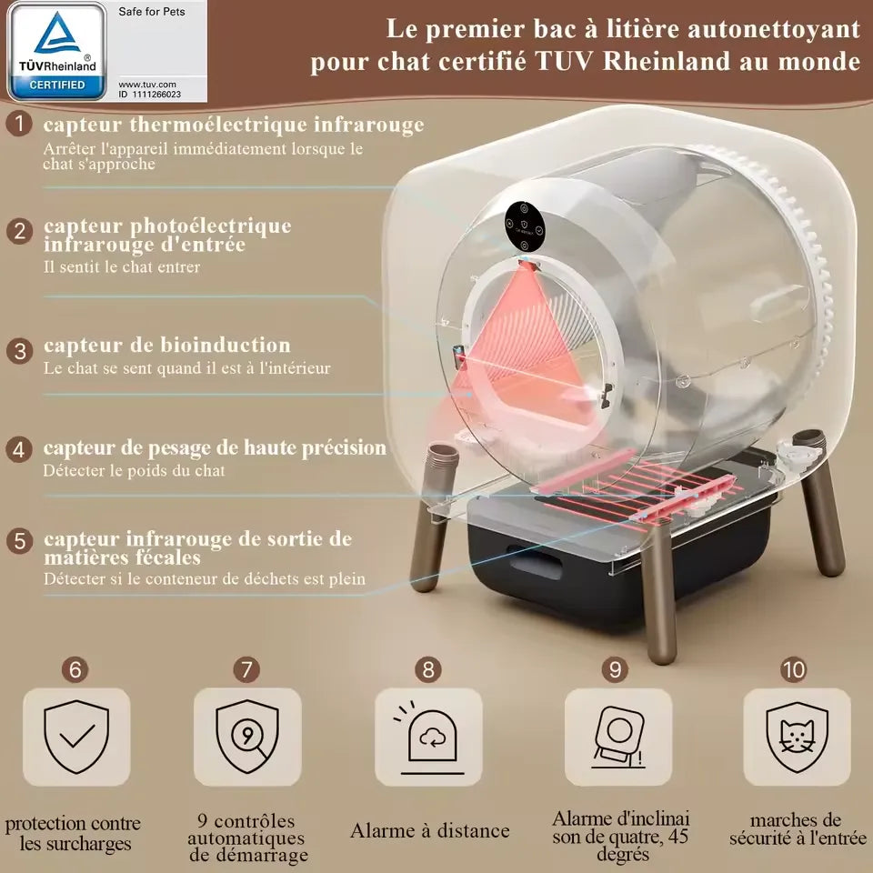 Litière Automatique pour chat PAWBBY